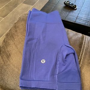 Lululemon like. Ed compression workout shorts! Beautiful blue color